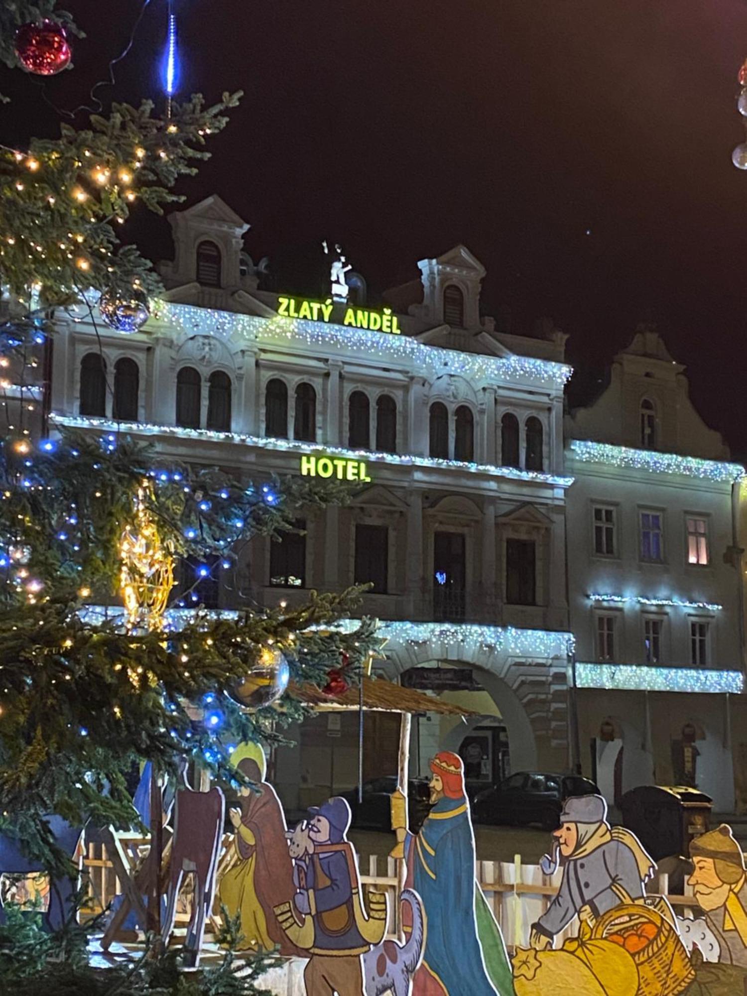 Hotel Zlaty Andel Žatec Exteriör bild